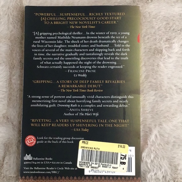 BOOK: Drowning Ruth by Christina Schwartz Paperback Fiction Suspense EUC - Picture 2 of 9